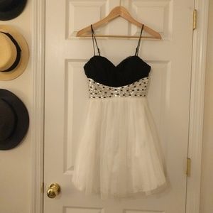 Black and White Formal Dress